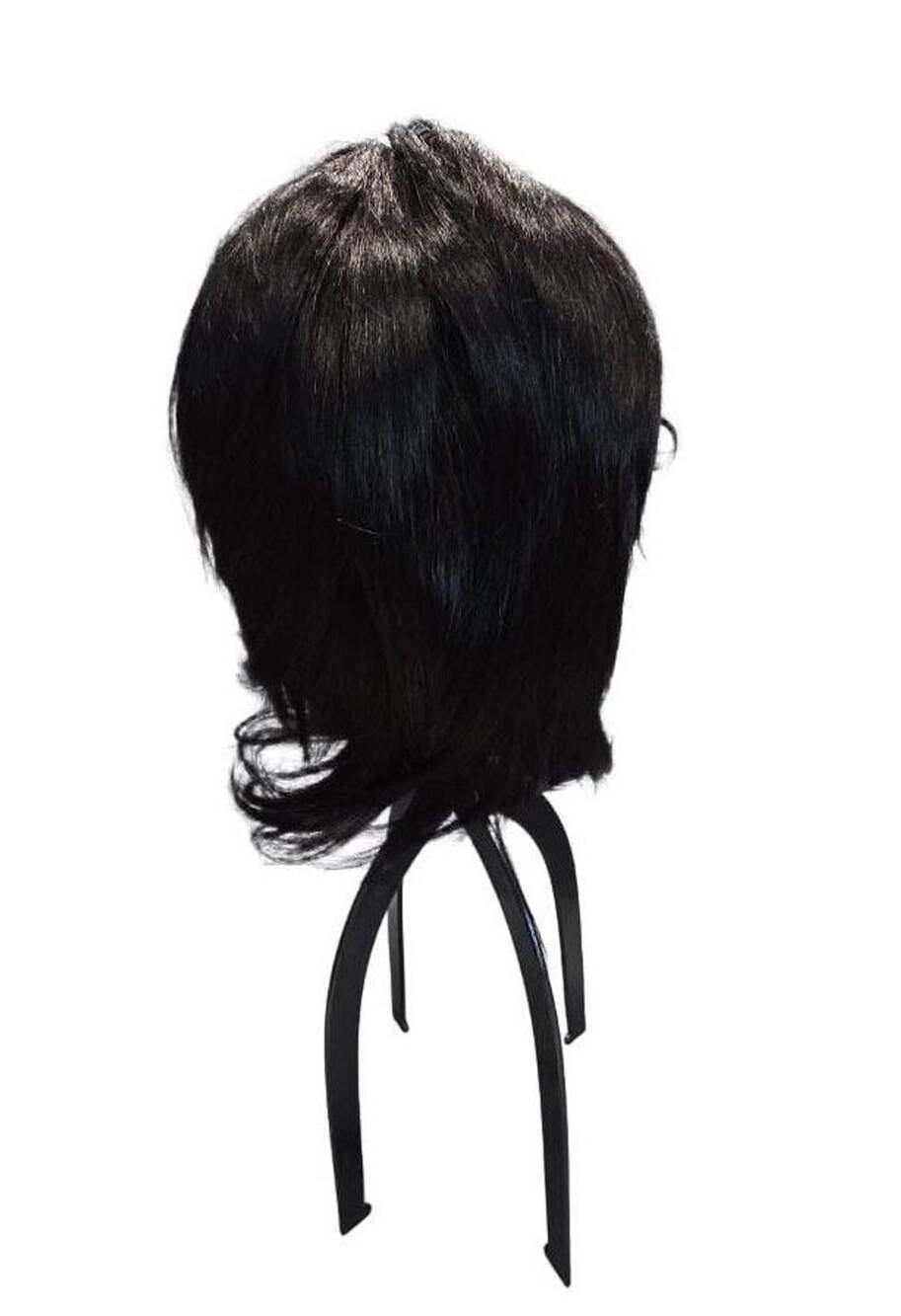 Human Hair Wig Black Short Wavy 831-1B